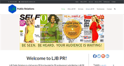Desktop Screenshot of ljbpublicrelations.com