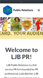 Mobile Screenshot of ljbpublicrelations.com